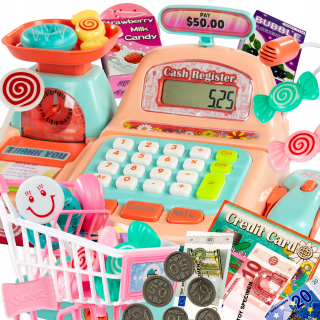 Detská pokladňa - obchod - Kinderplay Kasa Fiscal Shop pre deti