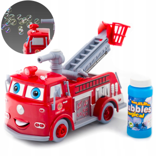 Hasičské auto - Kinderplay Hasičský záchranný zbor EDEK mydlových bublín