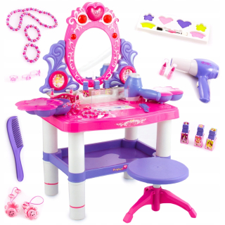 Detský kozmetický stolík - Kinderplay WC pre dievča. Sušička