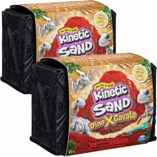 Vykopávky dinosaurov kinetického piesku - 2 sady