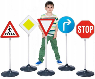 Dopravné značky - Klein 2980 veľké dopravné značky 72 cm sada 5 ks.