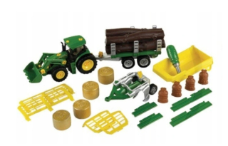 Stavebnica pre deti -  Klein 3907 John Deere traktor krútenie 33 el.