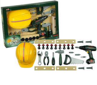 Náradie pre deti - Klein 8418 Toolbox + BOSCH 36 EL skrutkovač