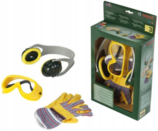 Náradie pre deti - Klein 8535 Bosch slúchadlá sada + okuliare + rukavice