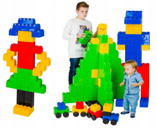 Stavebnicové bloky - Building Blocks Veľké Mega giganti 141 Elements