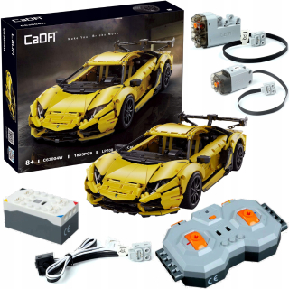 Stavebnica, slamky - Bloky CADA RC riadené športový automobil LP700 + LED