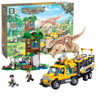 Stavebnica, slamky - DINOSAURS JURSKÝ PARK EXPEDÍCIA TYRANOSAUROV