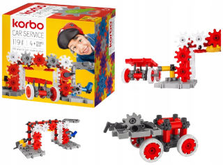 Stavebnice KORBO - Stavebné bloky korby autoservisov 119 El.