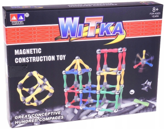 Magneticka stavebnica - Magnetické stavebné bloky 120 prvky