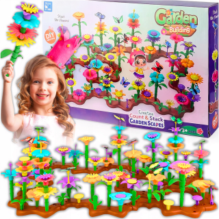 Kvetiny blokujú záhradné kreatívne kvety puzzle 272 prvkov pre darček