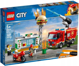 Lego City 60214 bloky na záchranu v horiacej bare