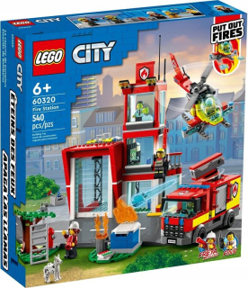 Stavebnica LEGO City - Lego City 60320 blokuje hasičskú remizáciu
