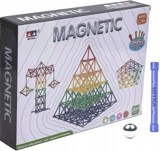 Magneticka stavebnica - Magnetické Pads 200 El Magnetic World Pyramid