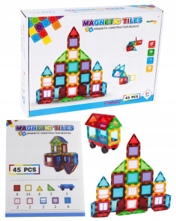 Magneticka stavebnica - Magnetic 3D Pads Magnetické 45el Education Y277