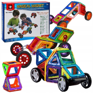 Magneticka stavebnica - Magnetické bloky veľké stavebné 46 EL