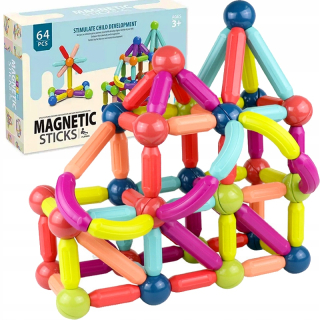 Magnetické palice XXL Vzdelávacie štrukturálne magnetické bloky
