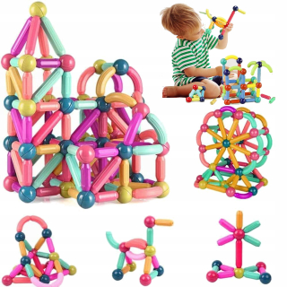 Magnetické bloky mega veľké konštrukčné set 64 vzdelávacích prvkov