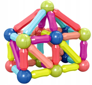 Magnetická stavebnica - Magnetické bloky konštrukčné tyčinky hračky