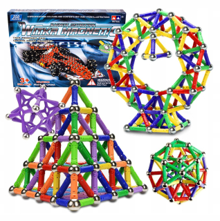 Magneticka stavebnica - Magnetické bloky Stavebné puzzle 250 ks