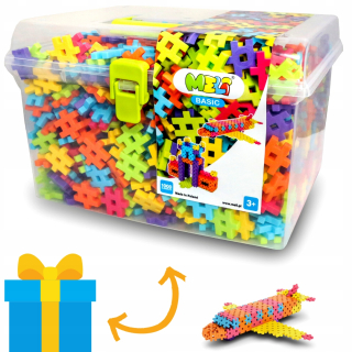 Stavebnica - MELA BASIC 1000 prvky Travel Box HIT Prvky !!