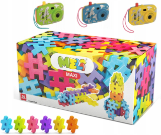 Stavebnica - Memi Maxi 50 diely Big 1+ Building Blocks