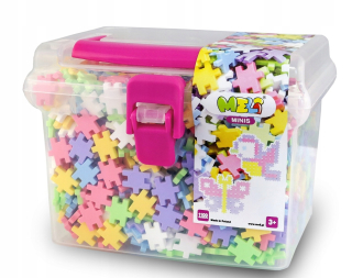 Stavebnica - Meli Minis Pastel Travel Box 3 1.100 bloky.