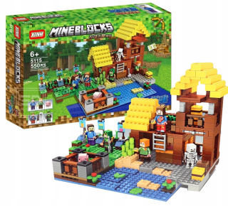 MineBlock Minecraft Blocks - Vidiecka chata 5115 552ks