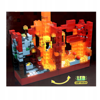 Minecraft Blocks Attack na Dragon Base 858ele LED XL 680