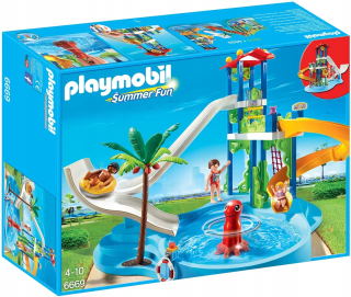 Stavebnica - Klocki Playmobil 6669 Aqua Park s tobogánom