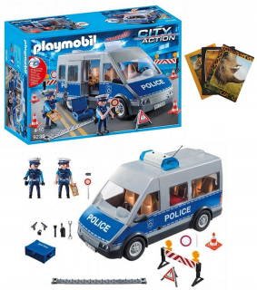 Stavebnica - KLOTS PLAYMOBIL 9236 Policajné auto so zámkom