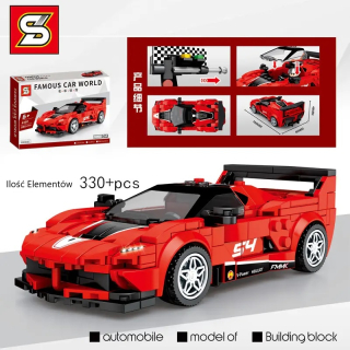 BLOKY SET ŠPORTOVÉHO AUTOMOBILU FERRARI