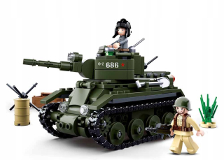 Sluban tehly T-34 tank Rudy Sovietska armáda