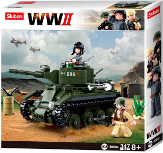 Stavebnica, slamky - SLUBAN BLOCKS Nádrž BT-7 WWII 347 el.