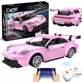 Bloky nastavené Sports Auto Porshce 911 Rózowy RC