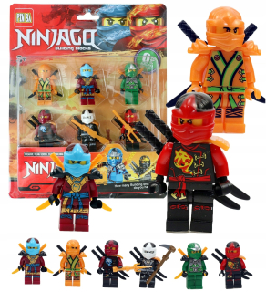 NINJAGO mini FÓRKY BLOCKS 6 kusov Nová séria C