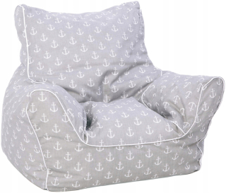 Detský sedací vak - pufa - Knorrtoys Pouf Deti, Sea šedý
