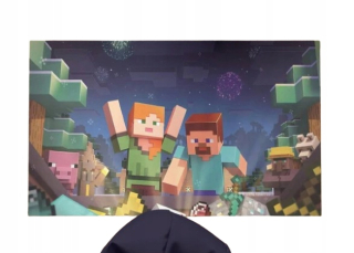 DETSKÝ KOBEREC MINECRAFT HRA ZÁBAVNÁ 3D 100x150