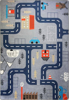 Koberec pre deti KIDS 574 Uliczki Drogi 80x150