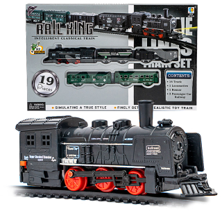 Dráha pre deti, stavebnica - Elektrický vlak Train Locomotive vozy