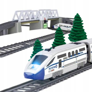 Dráha pre deti, stavebnica - Elektrické fronta XXL 914 cm Vlak Tora Y113
