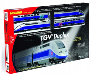 Dráha pre deti, stavebnica - Železničná Ho s napájacím TGV Duplex Duplex