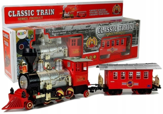 Dráha pre deti, stavebnica - Fronta Train Classic Battery Smoke Sound