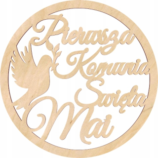 Kruh veniec na stene Meno Communion Svätej 60cm