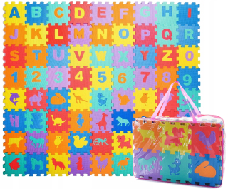 Farebné penové puzzle 72 El Mata Foam Bag