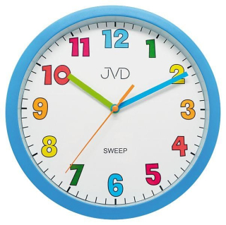 Hodiny do detskej izby - Farebné Silent Deti Nástenné hodiny JVD HA46.1