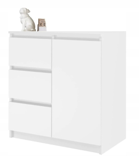 Komoda SaraMeble COCO 80 x 40 x 97cm biela