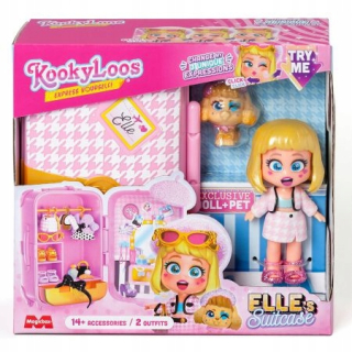 Magicbox KOOKYLOOS S Kufrík Elle Kufor ELLE Akčná figúrka + zvieratko
