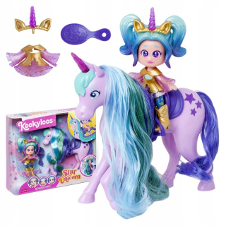 KOOKYLOOS Star Unicorn star Unicorn Bábika Aurora, figúrky