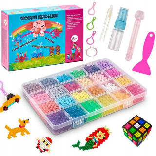Kreatívna sada - WATER GEADS AQUA MAGIC BEADS DIZAJNY ŠABLONY 3000