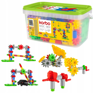 Stavebnice KORBO - Korby Pohyblivé stavebné bloky Basic 180 EL.